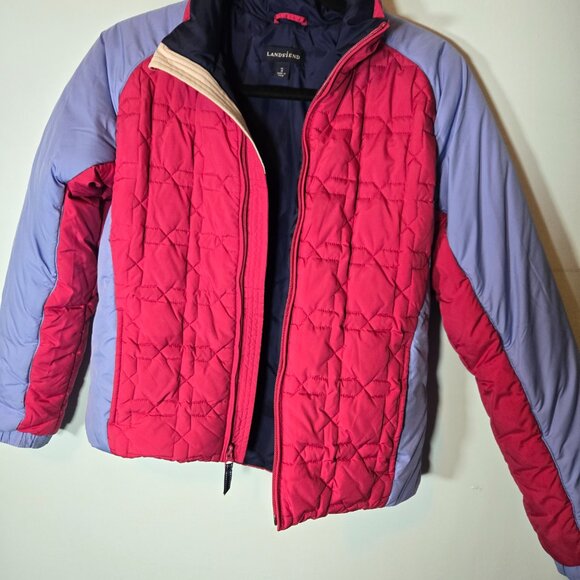 Lands' End Puffer Jacket Coat Girls Youth XL 16 Lightweight - Picture 7 of 8
